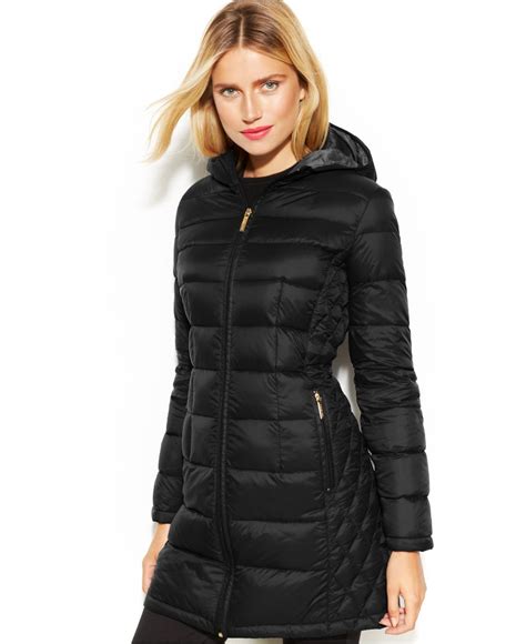 michael kors long puffer jacket